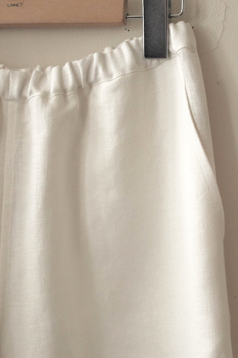 PDNo.128ポケット付きロングパンツ<br />HBオフ白